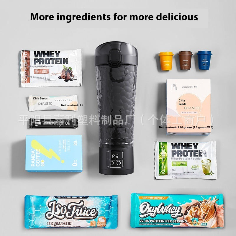 Automatic stirring cup rechargeable electric shake cup milkshake coffee cup protein shake powder sports fitness large capacity