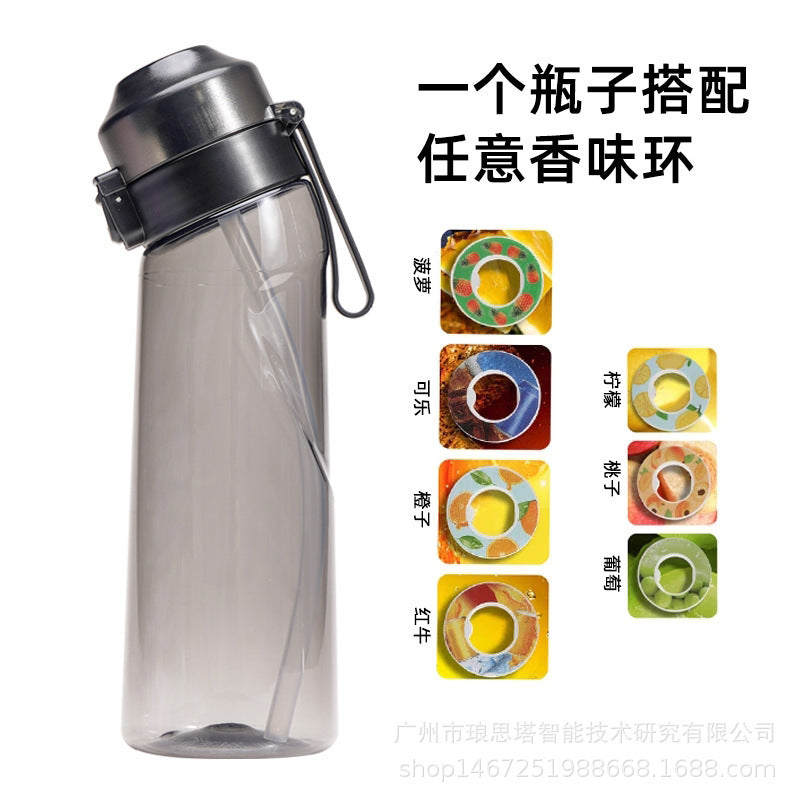 Amazon hot style 0 sugar 0 card fragrance cup portable incense ring water cup fruit flavor large kettle Tritan drinking water artifact