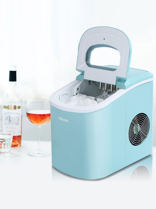 15KG Household Small Ice Maker Milk Tea Shop KTV Commercial Round Ice Manually Add Water Automatic Ice Making