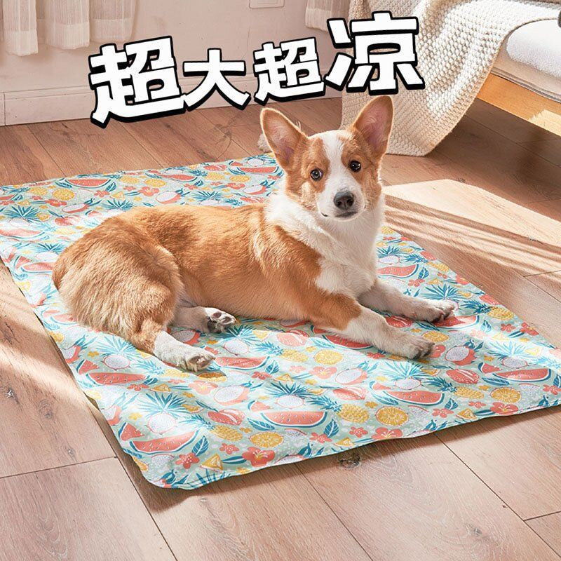 Pet ice silk summer cool bed dog cat cool mat cat ice pad cooling ice summer ice pad cat can not tear