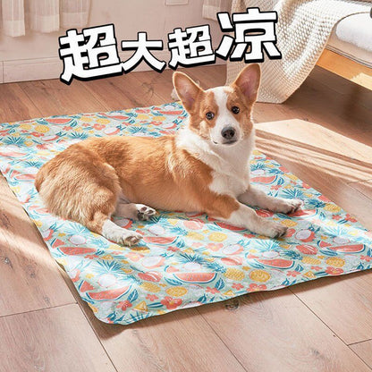 Pet ice silk summer cool bed dog cat cool mat cat ice pad cooling ice summer ice pad cat can not tear
